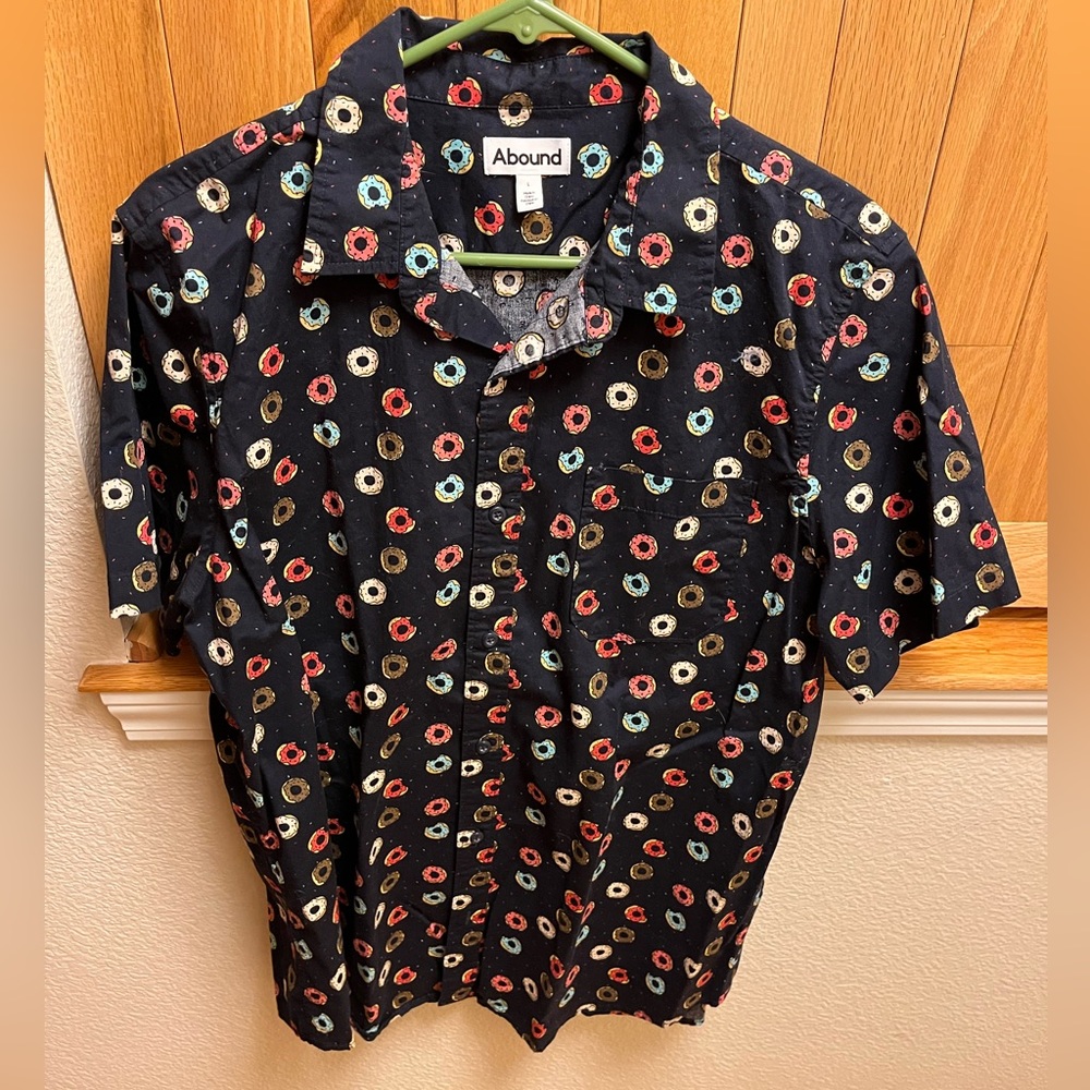 Donut Button Up Shirt